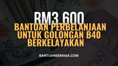 Bantuan Perbelajaan Sehingga RM3,600 Setahun Untuk Golongan B40