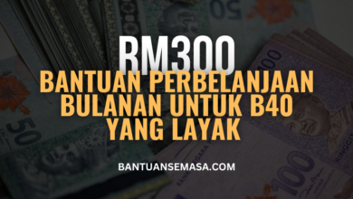 Bantuan Perbelanjaan Bulanan RM300 Untuk B40 Berkelayakan