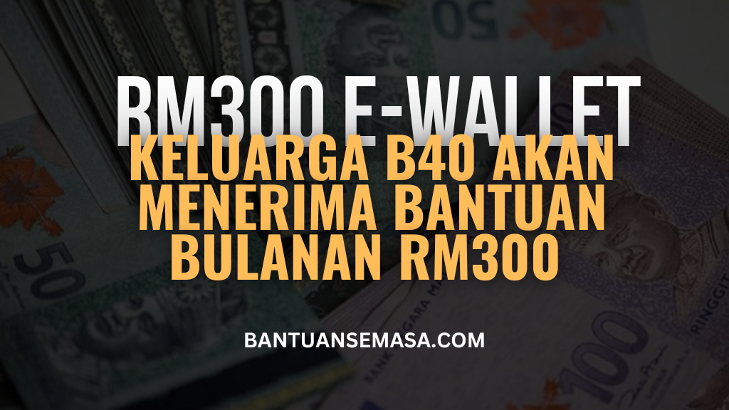 Kategori B40 Yang Akan Menerima Bantuan Bulanan E-Wallet